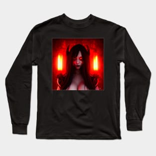 DEMON GIRL #10 (FRAMED) Long Sleeve T-Shirt